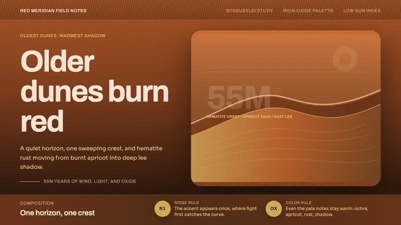 Namib Sand Dunes — design style preview