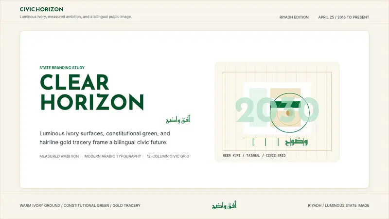 Saudi Vision 2030 — Cover