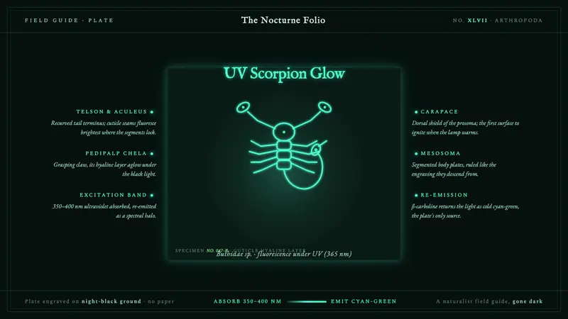 UV Scorpion Glow — design style preview