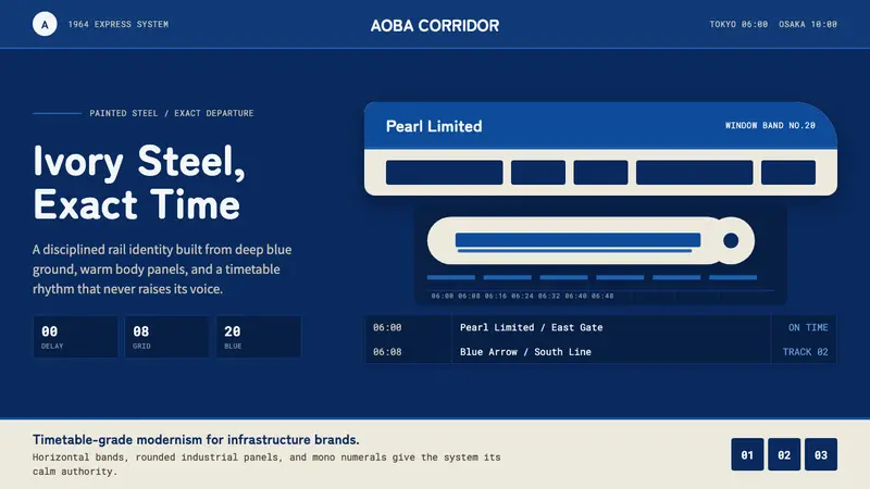 Shinkansen Bullet — design style preview