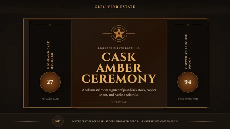 Single Malt Scotch — design style preview