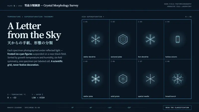 Snow Crystal Classification — design style preview