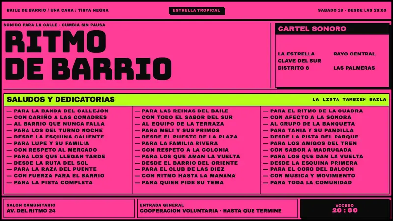 Sonidero Flyer — Cover