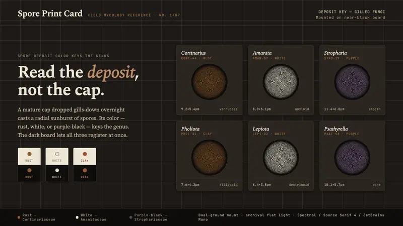 Spore Print Card — design style preview