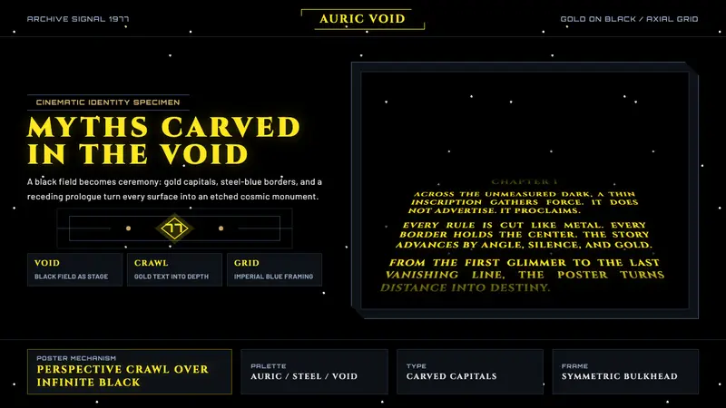Star Wars (1977) — design style preview
