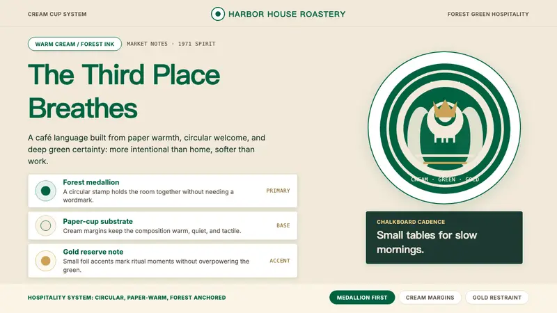 Starbucks (Siren) — design style preview