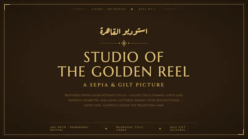 Studio Misr Cairo (1935) — Cover