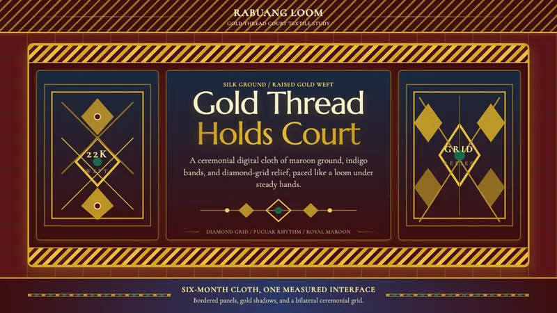 Sumatran Songket (Pandai Sikek) — design style preview