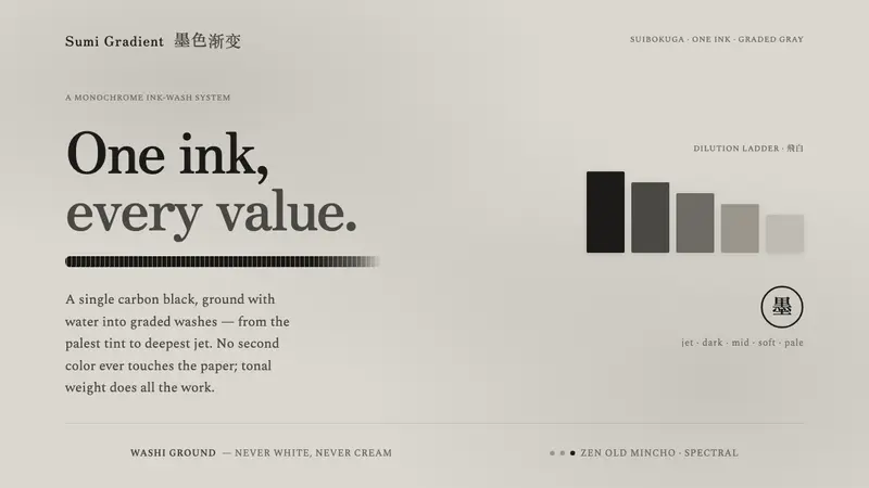 Sumi Grayscale Gradient — Cover
