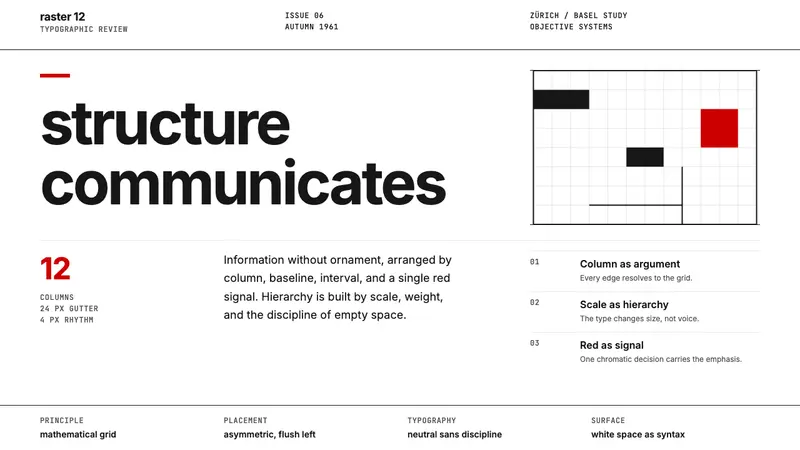 Swiss International Style — design style preview