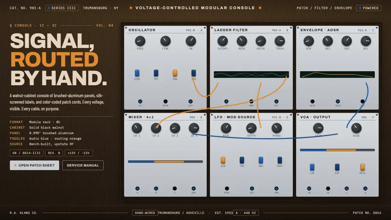 Moog Modular Synth — Cover