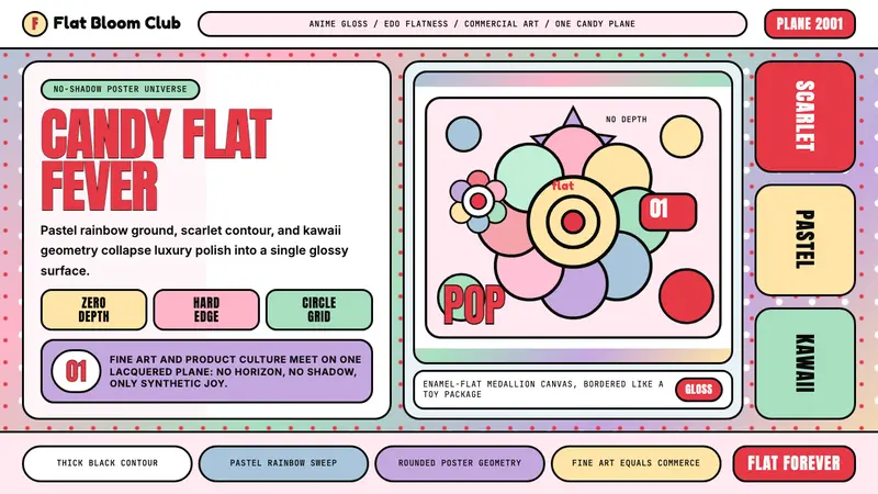 Takashi Murakami Superflat — design style preview