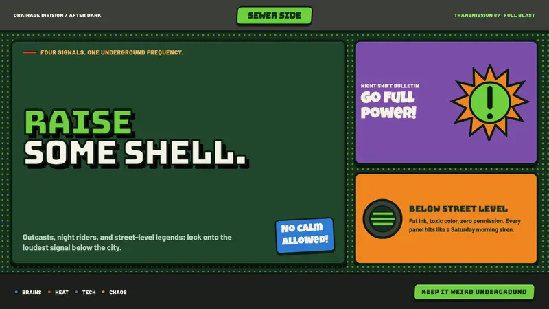 TMNT (1987 Saturday-Morning) — design style preview