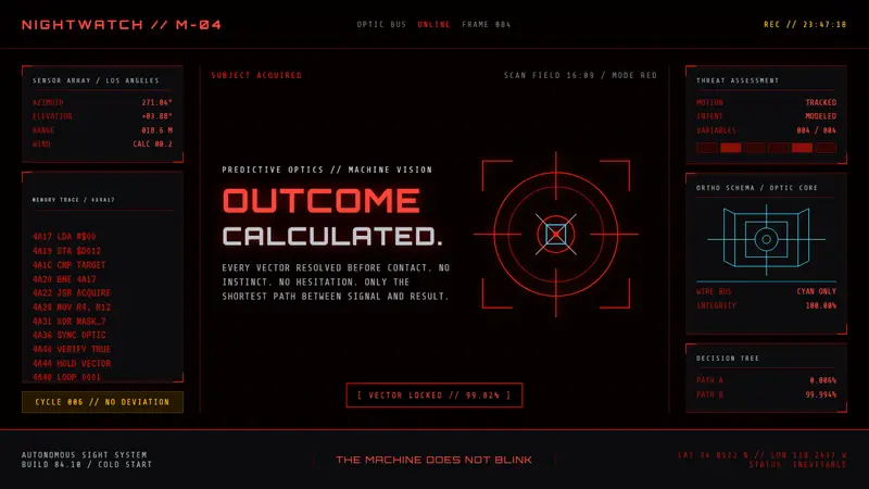 Terminator HUD (1984) — design style preview