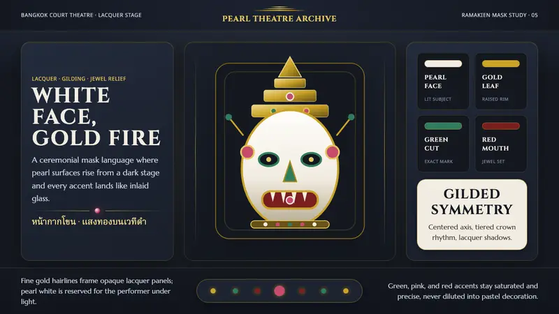 Thai Khon Hanuman Mask — design style preview