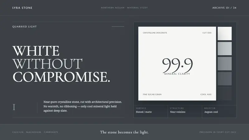 Thassos White Marble — design style preview