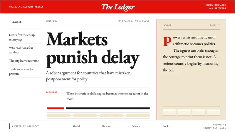 The Economist (Red-Banner) — design style preview