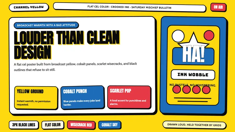 The Simpsons Yellow — design style preview