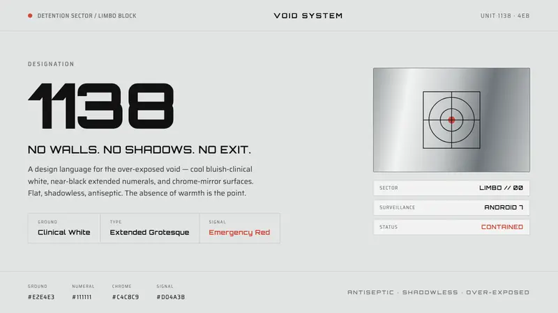 THX 1138 — design style preview