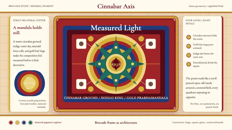 Tibetan Thangka Mandala — design style preview