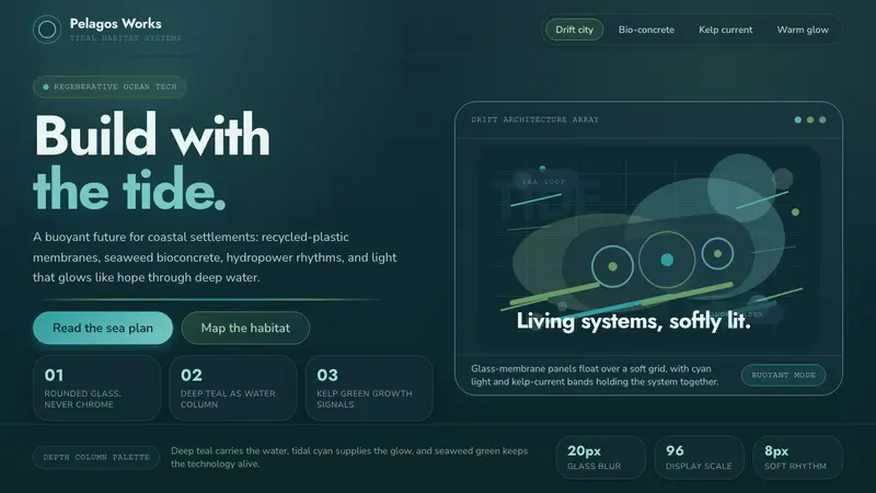 Tidalpunk — design style preview