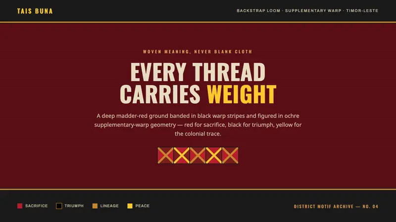 Timor-Leste Tais Buna — design style preview