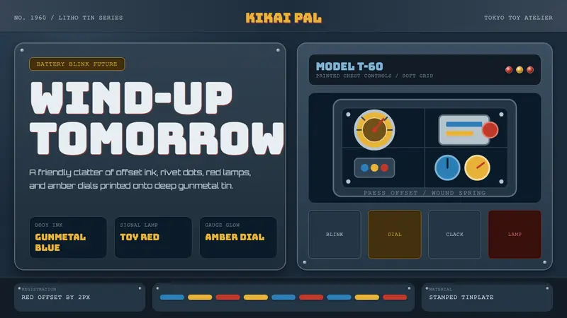 Tin Toy Robot — design style preview