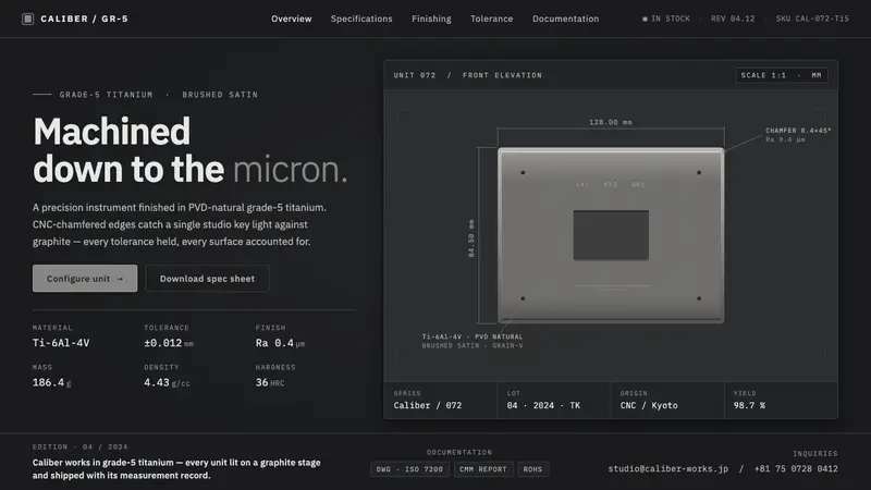 Titanium Product Design — Cover