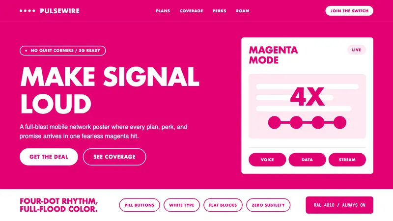 T-Mobile Magenta — design style preview