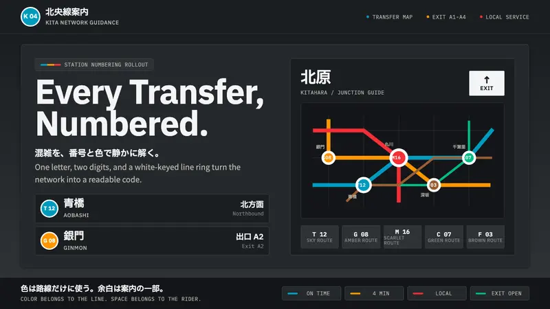 Tokyo Metro Signage — design style preview