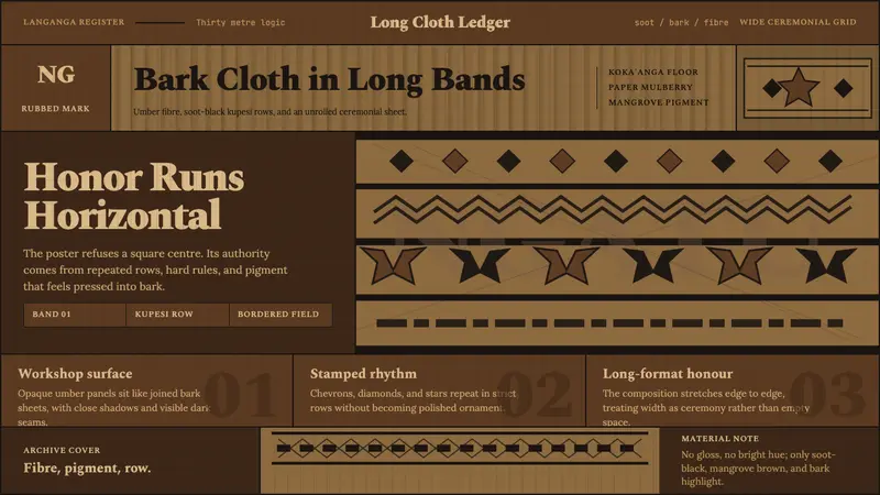 Tongan Ngatu (Tapa) — design style preview