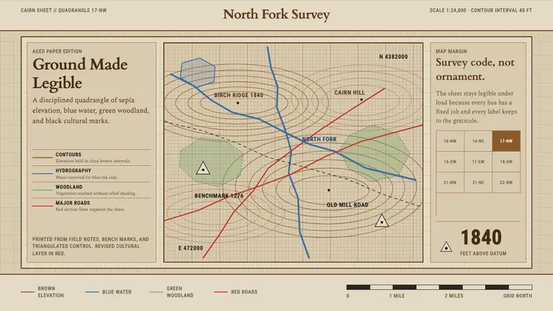 Topographic Survey Map — design style preview