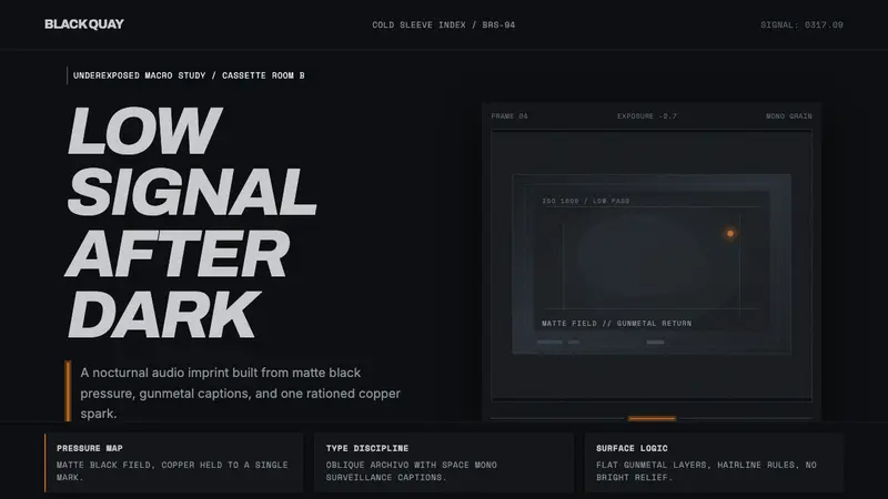 Bristol Trip-Hop — design style preview