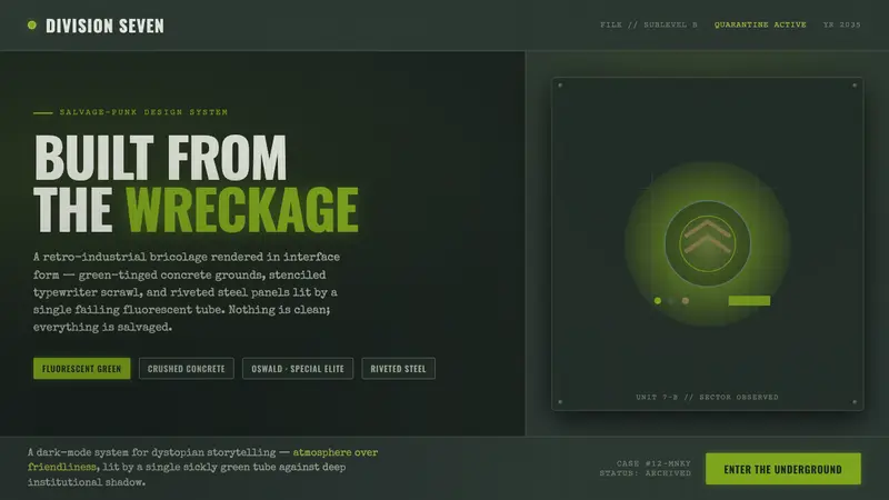 12 Monkeys — design style preview