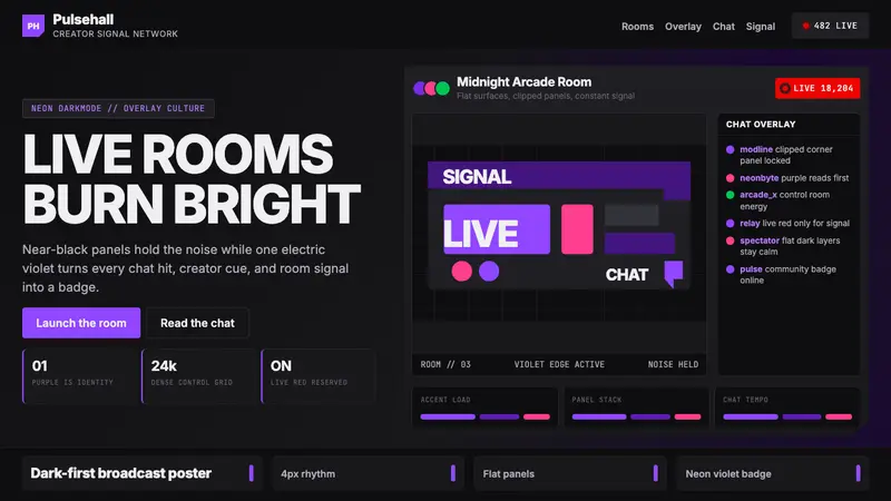 Twitch — design style preview