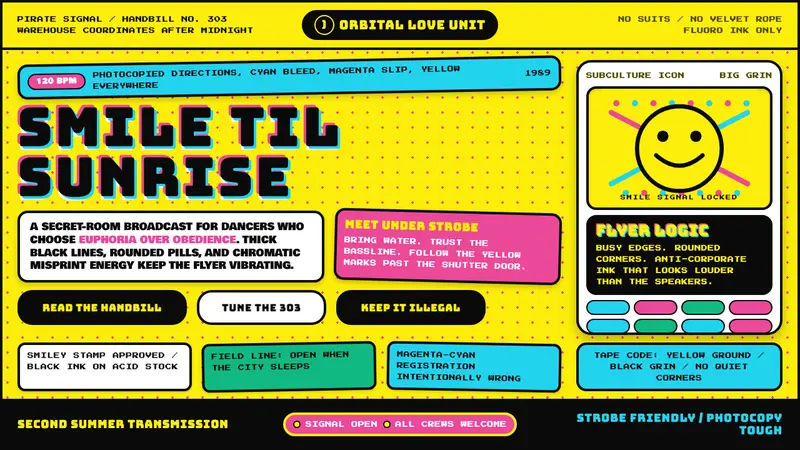 UK Acid House (1989) — design style preview