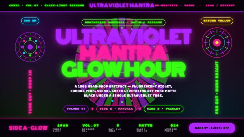 UV Blacklight Poster — Cover