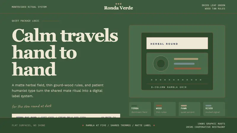 Uruguayan Yerba Mate — design style preview