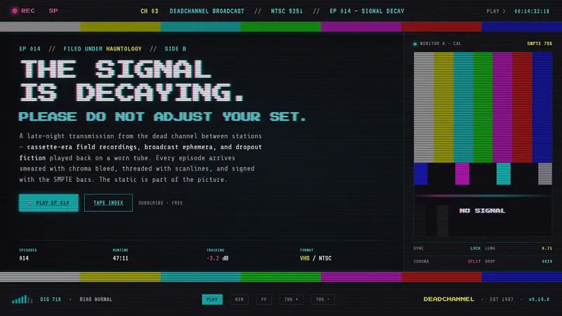 VHS Glitch Tape — Cover