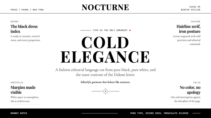 Vogue Didone — design style preview