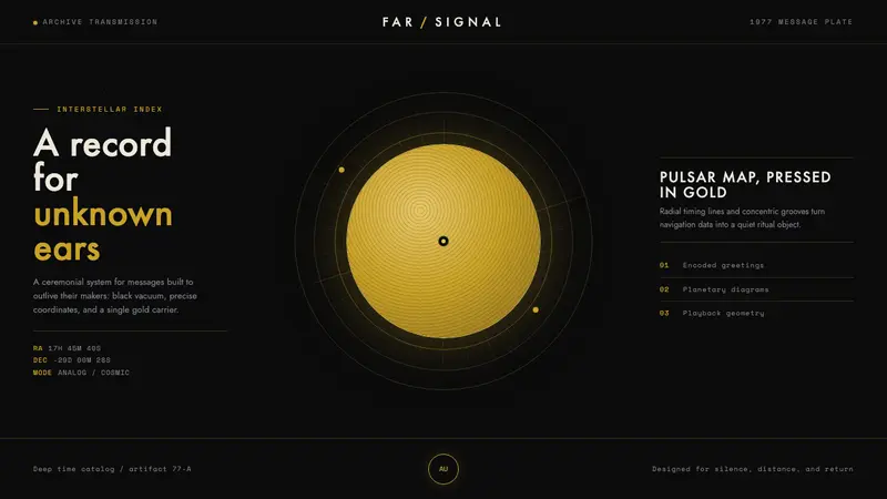 Voyager Golden Record — design style preview