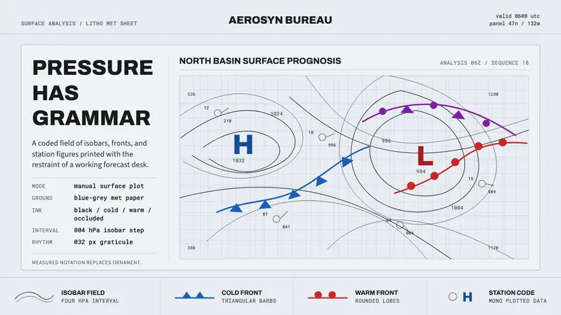 Synoptic Weather Chart — design style preview