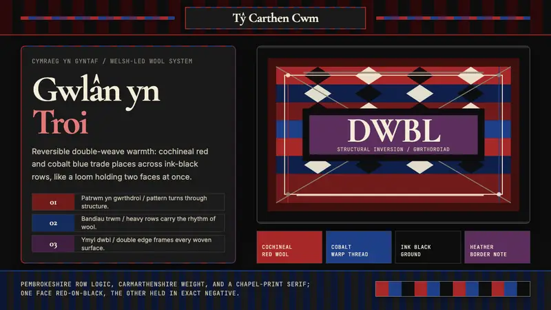 Welsh Tapestry Blanket Carthen — design style preview