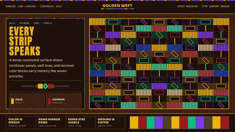 West African Kente Cloth — design style preview
