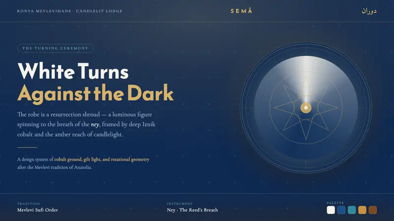 Whirling Dervish Sema — design style preview