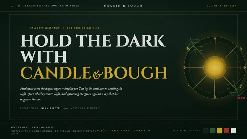 Yule Solstice — design style preview