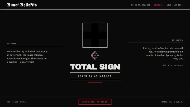 NSK / Laibach Retro-Avantgarde — design style preview