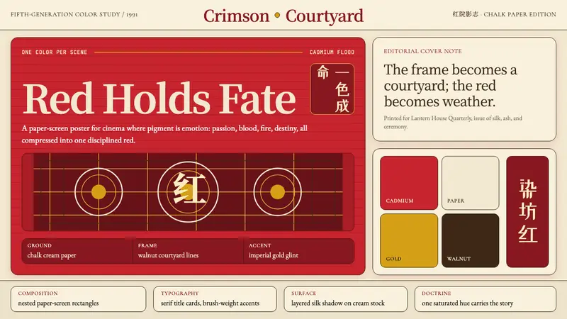 Zhang Yimou Cinema Red — design style preview
