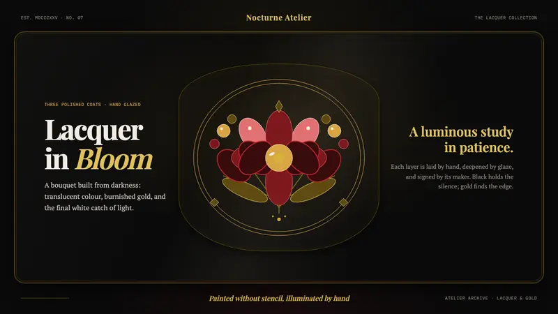 Zhostovo Lacquer Tray Bouquet — design style preview