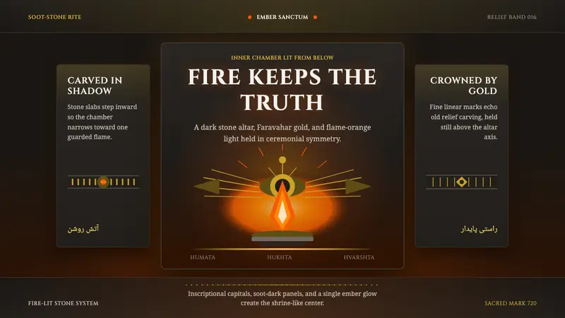 Zoroastrian Fire Temple — design style preview